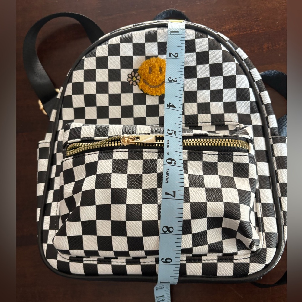 Backpack Mini - Black/White Checkered, Mini Backp… - image 7